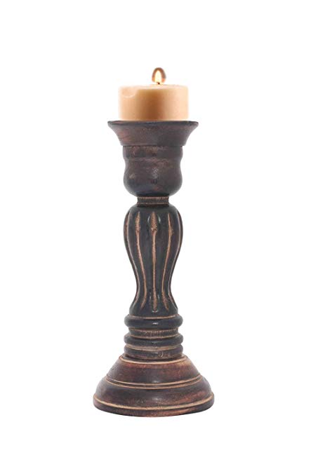 Antique Brass Candle Holder