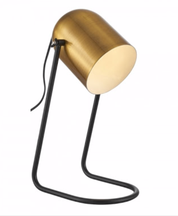 Brass Cylinder Table Lamp