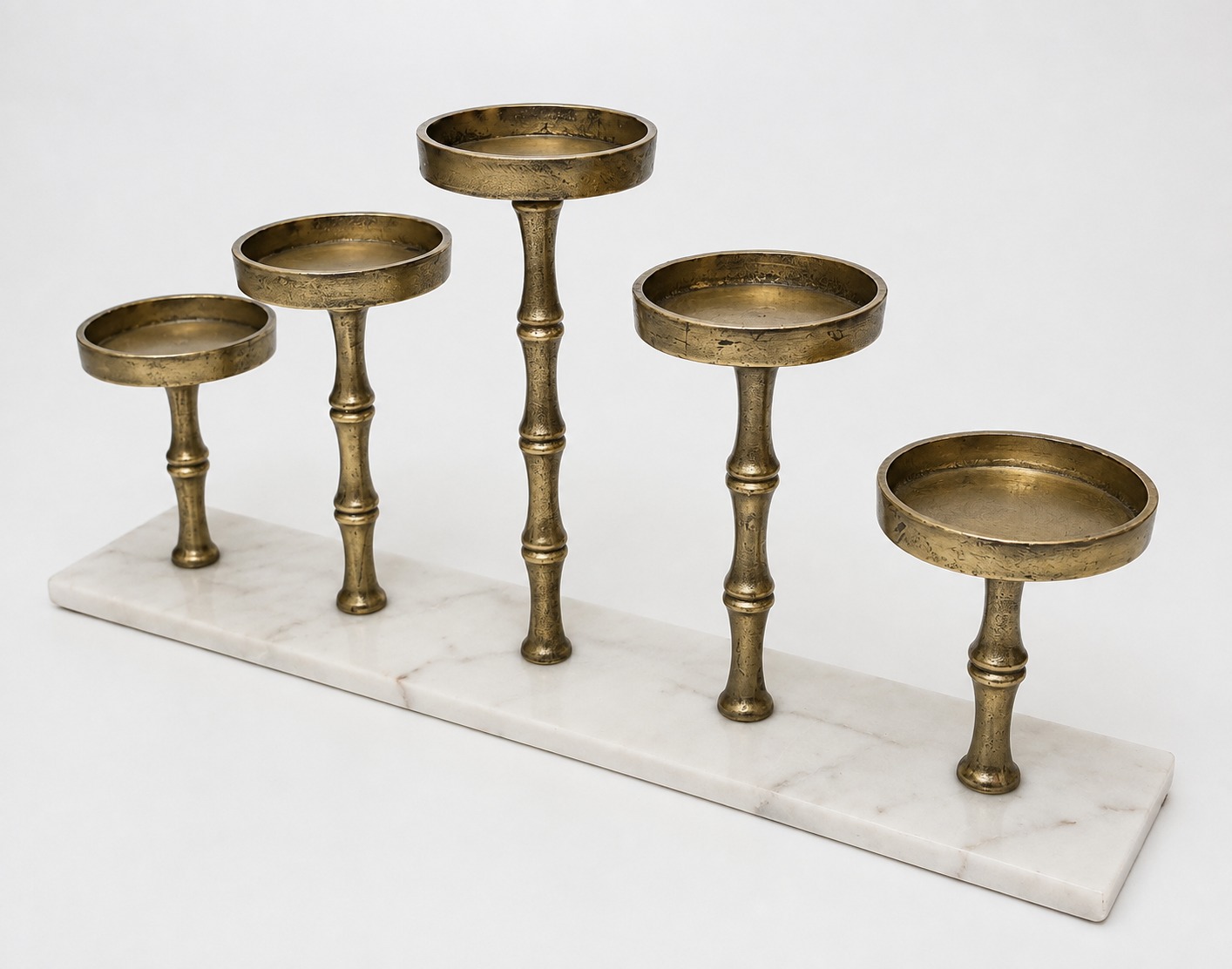 Brass Multi-Tier Candle Holder