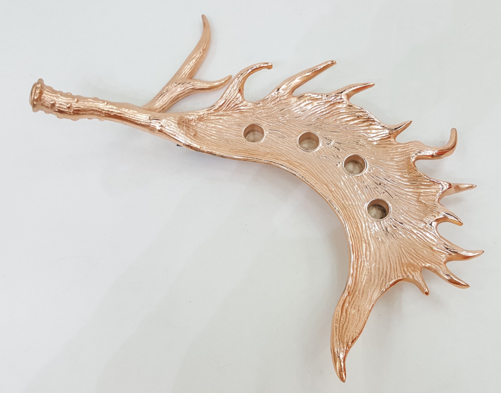 Copper Antler Candle Holder