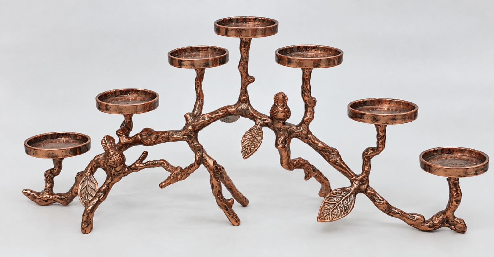 Copper Branch Candle Holder