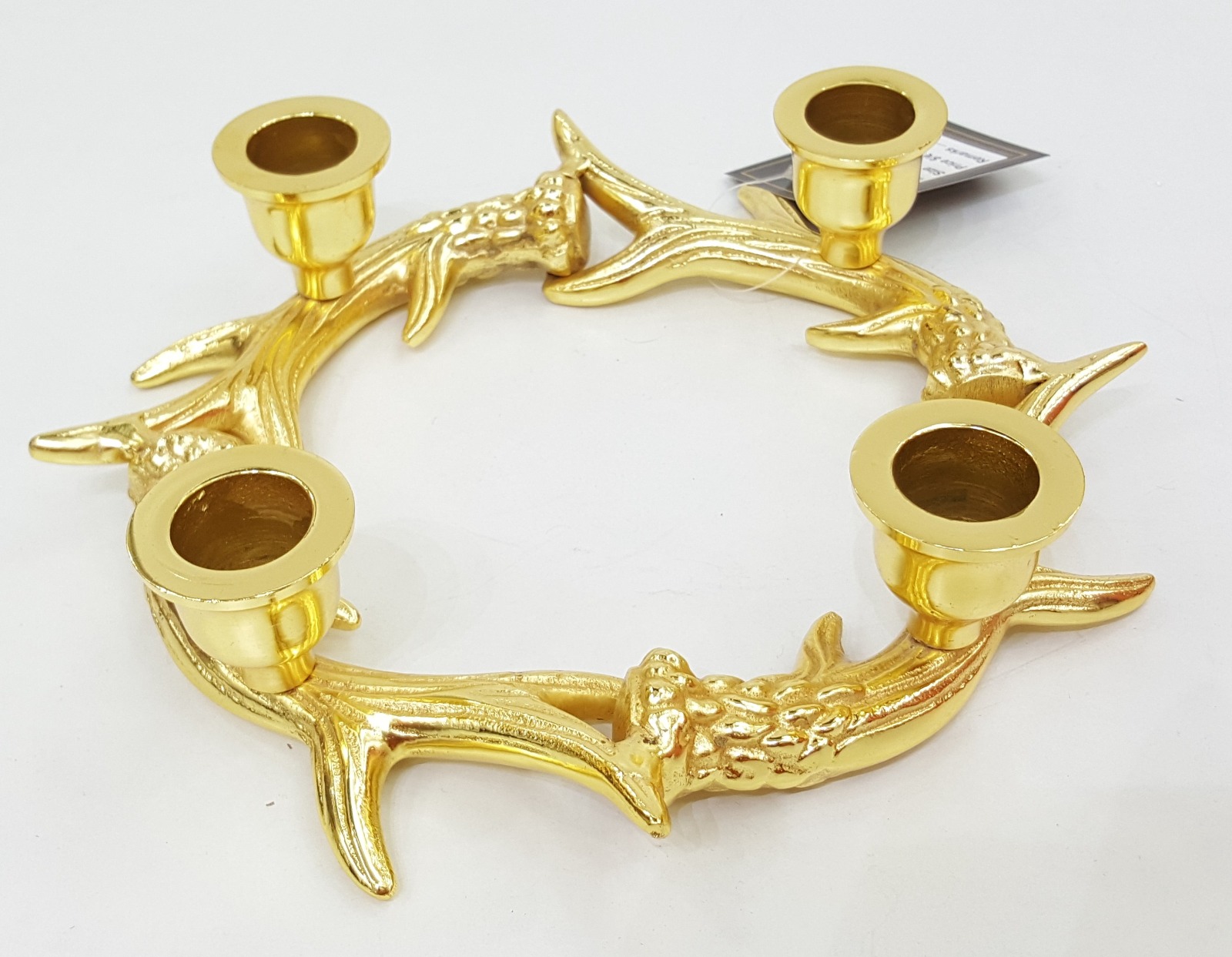 Gold Antler Candle Holder