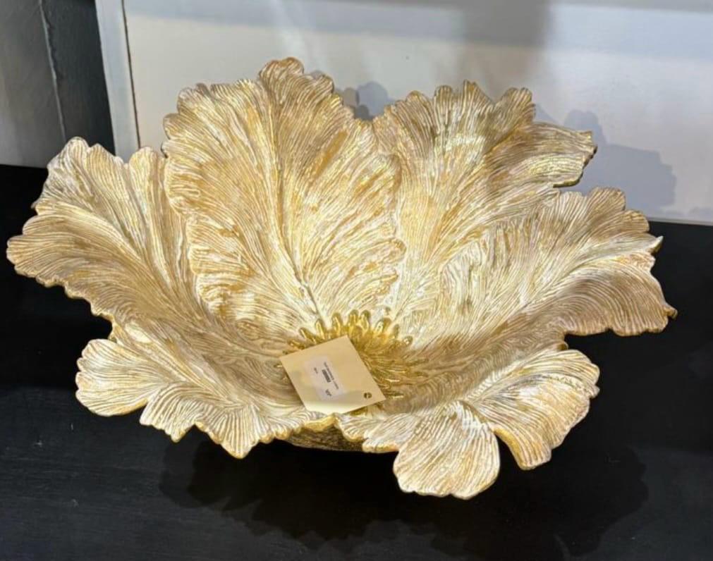 Gold Leaf Decorative Bowl