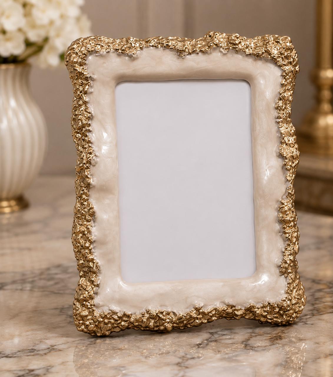 Gold Textured Photo Frame