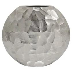 Hammered Silver Metal Vase