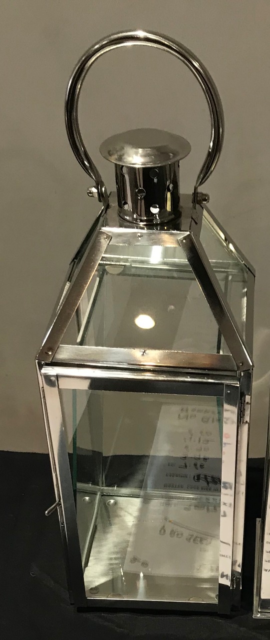Chrome Rectangular Lantern