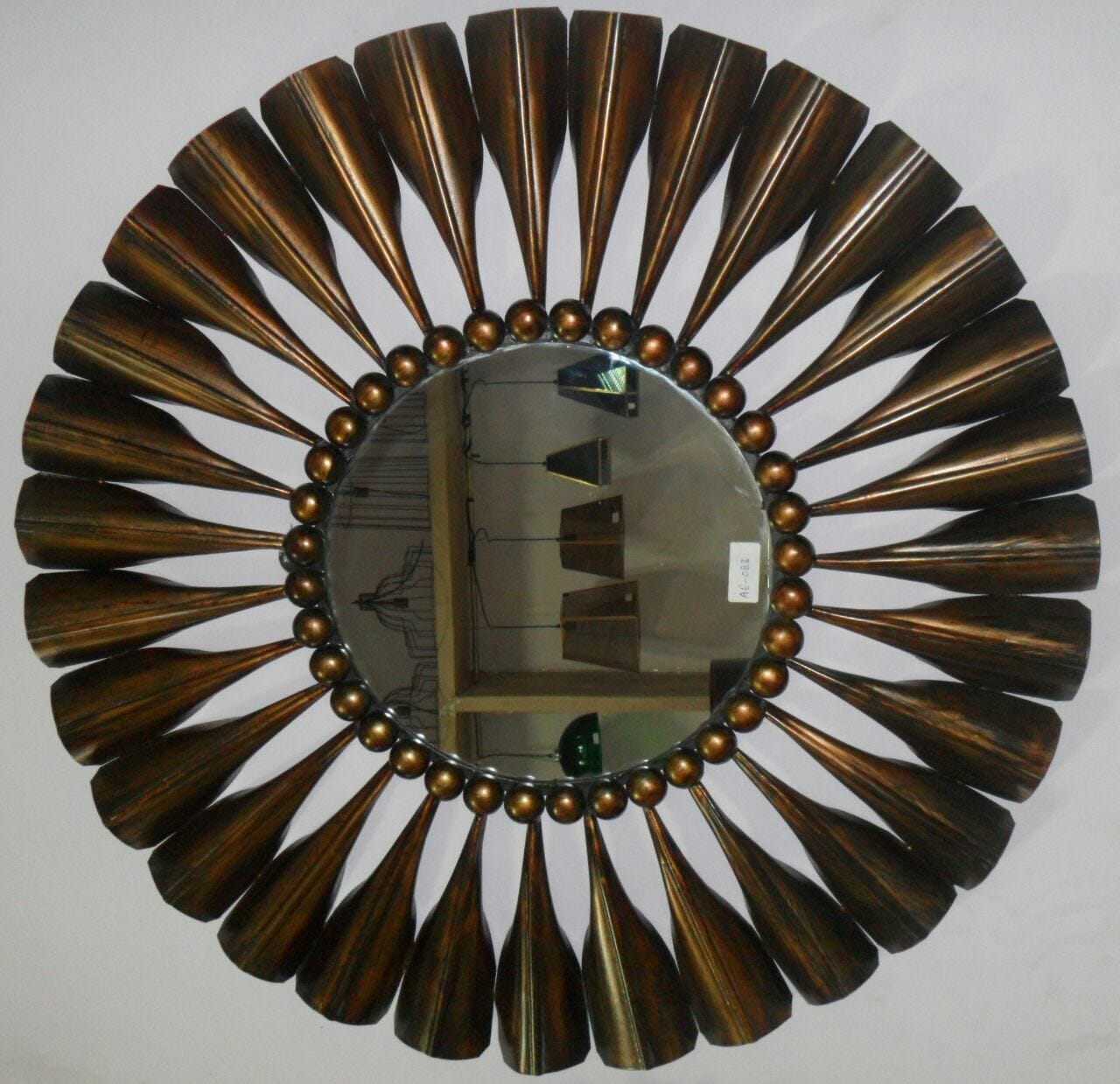 Copper Starburst Wall Mirror