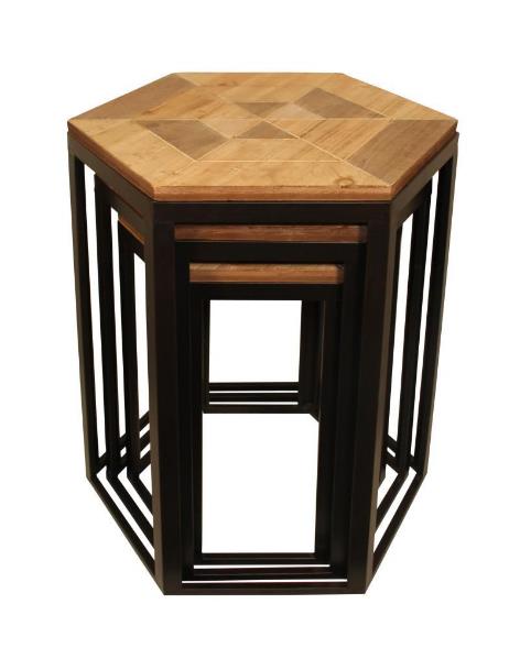 Hexagonal Nesting Side Tables