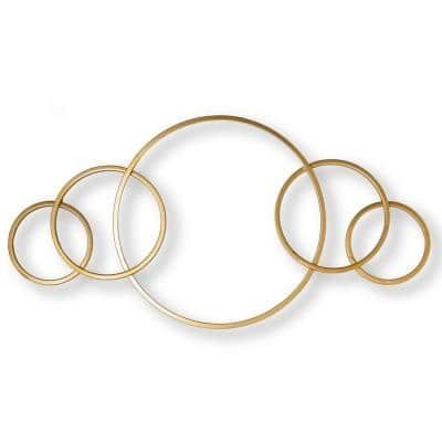 Interlocking Circles Wall Art – Gold
